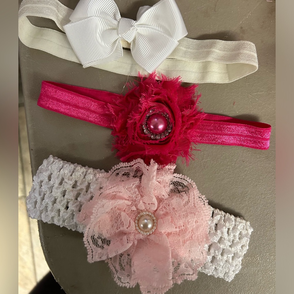 NWOT Set of 3 Handmade soft headbands
